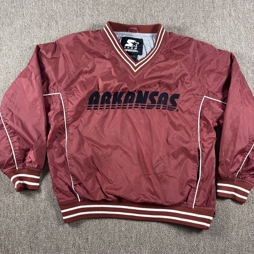 Vintage Arkansas Razorbacks Youth Starter Pullover Medium